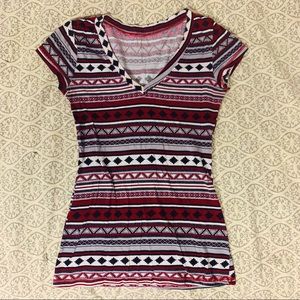 Wet Seal tribal print tee